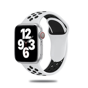 Sport Strap For Apple Watch Band 6 SE 5 4 44mm 40mm Silicone Breathable Belt Bracelet to iWatch Watchband Series 54321 38mm 42mm