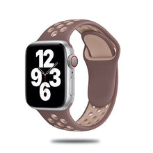 Load image into Gallery viewer, Sport Strap For Apple Watch Band 6 SE 5 4 44mm 40mm Silicone Breathable Belt Bracelet to iWatch Watchband Series 54321 38mm 42mm
