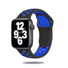 Load image into Gallery viewer, Sport Strap For Apple Watch Band 6 SE 5 4 44mm 40mm Silicone Breathable Belt Bracelet to iWatch Watchband Series 54321 38mm 42mm

