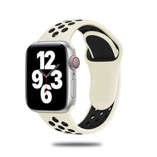 Load image into Gallery viewer, Sport Strap For Apple Watch Band 6 SE 5 4 44mm 40mm Silicone Breathable Belt Bracelet to iWatch Watchband Series 54321 38mm 42mm
