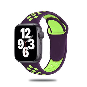 Sport Strap For Apple Watch Band 6 SE 5 4 44mm 40mm Silicone Breathable Belt Bracelet to iWatch Watchband Series 54321 38mm 42mm