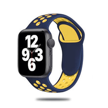 Load image into Gallery viewer, Sport Strap For Apple Watch Band 6 SE 5 4 44mm 40mm Silicone Breathable Belt Bracelet to iWatch Watchband Series 54321 38mm 42mm
