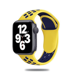 Sport Strap For Apple Watch Band 6 SE 5 4 44mm 40mm Silicone Breathable Belt Bracelet to iWatch Watchband Series 54321 38mm 42mm