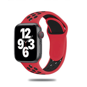 Sport Strap For Apple Watch Band 6 SE 5 4 44mm 40mm Silicone Breathable Belt Bracelet to iWatch Watchband Series 54321 38mm 42mm