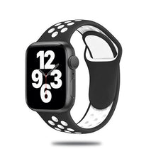 Load image into Gallery viewer, Sport Strap For Apple Watch Band 6 SE 5 4 44mm 40mm Silicone Breathable Belt Bracelet to iWatch Watchband Series 54321 38mm 42mm
