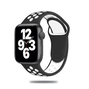 Sport Strap For Apple Watch Band 6 SE 5 4 44mm 40mm Silicone Breathable Belt Bracelet to iWatch Watchband Series 54321 38mm 42mm