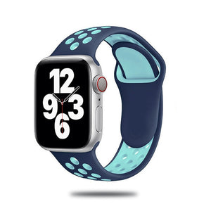 Sport Strap For Apple Watch Band 6 SE 5 4 44mm 40mm Silicone Breathable Belt Bracelet to iWatch Watchband Series 54321 38mm 42mm