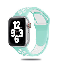 Load image into Gallery viewer, Sport Strap For Apple Watch Band 6 SE 5 4 44mm 40mm Silicone Breathable Belt Bracelet to iWatch Watchband Series 54321 38mm 42mm
