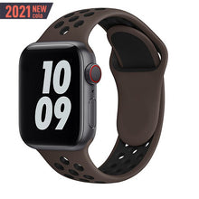 Load image into Gallery viewer, Sport Strap For Apple Watch Band 6 SE 5 4 44mm 40mm Silicone Breathable Belt Bracelet to iWatch Watchband Series 54321 38mm 42mm
