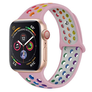 strap for Apple watch band 44mm 42mm 45mm iwatch band 38mm 40mm 41mm silicone bracelet apple watch 7/6/5/4/3/2/SE watchband