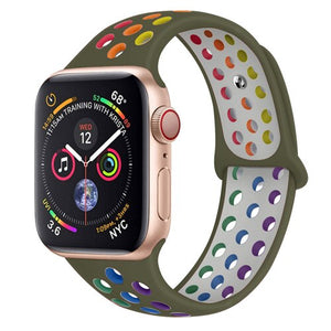 strap for Apple watch band 44mm 42mm 45mm iwatch band 38mm 40mm 41mm silicone bracelet apple watch 7/6/5/4/3/2/SE watchband