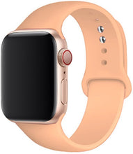 Load image into Gallery viewer, Silicone Strap For apple Watch band 41mm 45mm iWatch band 38mm 40mm 42mm  Rubber watchband for apple watch 7 6 5 4 3 se bracelet
