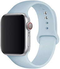 Load image into Gallery viewer, Silicone Strap For apple Watch band 41mm 45mm iWatch band 38mm 40mm 42mm  Rubber watchband for apple watch 7 6 5 4 3 se bracelet
