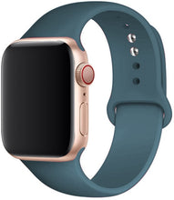 Load image into Gallery viewer, Silicone Strap For apple Watch band 41mm 45mm iWatch band 38mm 40mm 42mm  Rubber watchband for apple watch 7 6 5 4 3 se bracelet
