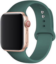 Load image into Gallery viewer, Silicone Strap For apple Watch band 41mm 45mm iWatch band 38mm 40mm 42mm  Rubber watchband for apple watch 7 6 5 4 3 se bracelet
