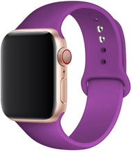 Load image into Gallery viewer, Silicone Strap For apple Watch band 41mm 45mm iWatch band 38mm 40mm 42mm  Rubber watchband for apple watch 7 6 5 4 3 se bracelet

