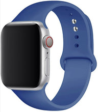 Load image into Gallery viewer, Silicone Strap For apple Watch band 41mm 45mm iWatch band 38mm 40mm 42mm  Rubber watchband for apple watch 7 6 5 4 3 se bracelet
