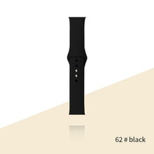 Load image into Gallery viewer, Silicone Strap For Apple Watch Bracelet 44mm 40mm 38mm 42 Mm Watchband For Apple Watch Band Correa Iwatch Series 6 Se 5 4 3 7
