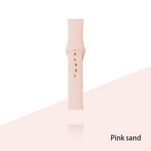 Silicone Strap For Apple Watch Bracelet 44mm 40mm 38mm 42 Mm Watchband For Apple Watch Band Correa Iwatch Series 6 Se 5 4 3 7