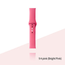 Load image into Gallery viewer, Silicone Strap For Apple Watch Bracelet 44mm 40mm 38mm 42 Mm Watchband For Apple Watch Band Correa Iwatch Series 6 Se 5 4 3 7
