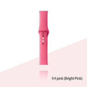 Silicone Strap For Apple Watch Bracelet 44mm 40mm 38mm 42 Mm Watchband For Apple Watch Band Correa Iwatch Series 6 Se 5 4 3 7
