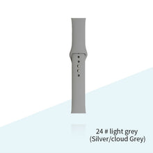 Load image into Gallery viewer, Silicone Strap For Apple Watch Bracelet 44mm 40mm 38mm 42 Mm Watchband For Apple Watch Band Correa Iwatch Series 6 Se 5 4 3 7
