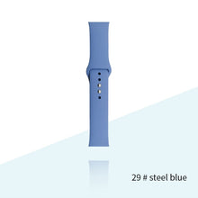 Load image into Gallery viewer, Silicone Strap For Apple Watch Bracelet 44mm 40mm 38mm 42 Mm Watchband For Apple Watch Band Correa Iwatch Series 6 Se 5 4 3 7
