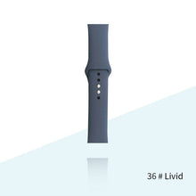 Load image into Gallery viewer, Silicone Strap For Apple Watch Bracelet 44mm 40mm 38mm 42 Mm Watchband For Apple Watch Band Correa Iwatch Series 6 Se 5 4 3 7
