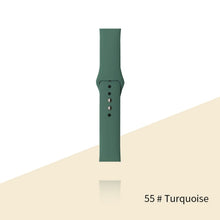 Load image into Gallery viewer, Silicone Strap For Apple Watch Bracelet 44mm 40mm 38mm 42 Mm Watchband For Apple Watch Band Correa Iwatch Series 6 Se 5 4 3 7
