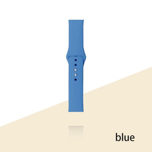 Silicone Strap For Apple Watch Bracelet 44mm 40mm 38mm 42 Mm Watchband For Apple Watch Band Correa Iwatch Series 6 Se 5 4 3 7
