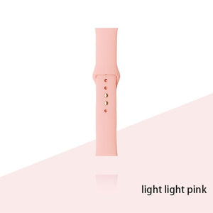 Silicone Strap For Apple Watch Bracelet 44mm 40mm 38mm 42 Mm Watchband For Apple Watch Band Correa Iwatch Series 6 Se 5 4 3 7