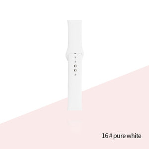 Silicone Strap For Apple Watch Bracelet 44mm 40mm 38mm 42 Mm Watchband For Apple Watch Band Correa Iwatch Series 6 Se 5 4 3 7