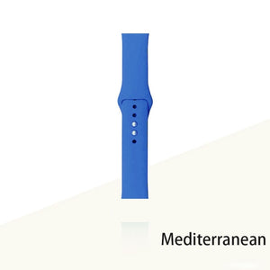 Silicone Strap For Apple Watch Bracelet 44mm 40mm 38mm 42 Mm Watchband For Apple Watch Band Correa Iwatch Series 6 Se 5 4 3 7