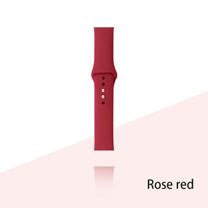 Silicone Strap For Apple Watch Bracelet 44mm 40mm 38mm 42 Mm Watchband For Apple Watch Band Correa Iwatch Series 6 Se 5 4 3 7