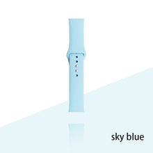 Load image into Gallery viewer, Silicone Strap For Apple Watch Bracelet 44mm 40mm 38mm 42 Mm Watchband For Apple Watch Band Correa Iwatch Series 6 Se 5 4 3 7
