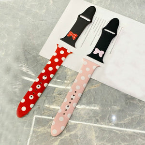 Cartoon Strap For Apple Watch Band 40mm 44mm Printing Silicone Bracelet For Iwatch Series 7 6 SE 5 4 3 Accessories 41mm 45mm