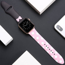 Load image into Gallery viewer, Cartoon Strap For Apple Watch Band 40mm 44mm Printing Silicone Bracelet For Iwatch Series 7 6 SE 5 4 3 Accessories 41mm 45mm
