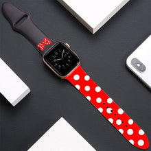 Load image into Gallery viewer, Cartoon Strap For Apple Watch Band 40mm 44mm Printing Silicone Bracelet For Iwatch Series 7 6 SE 5 4 3 Accessories 41mm 45mm
