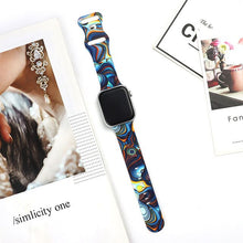 Load image into Gallery viewer, Cartoon Strap For Apple Watch Band 40mm 44mm Printing Silicone Bracelet For Iwatch Series 7 6 SE 5 4 3 Accessories 41mm 45mm
