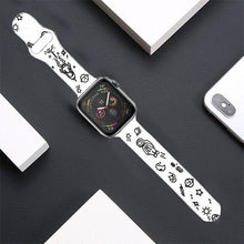 Load image into Gallery viewer, Cartoon Strap For Apple Watch Band 40mm 44mm Printing Silicone Bracelet For Iwatch Series 7 6 SE 5 4 3 Accessories 41mm 45mm
