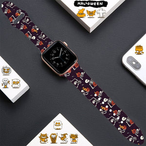 Cartoon Strap For Apple Watch Band 40mm 44mm Printing Silicone Bracelet For Iwatch Series 7 6 SE 5 4 3 Accessories 41mm 45mm