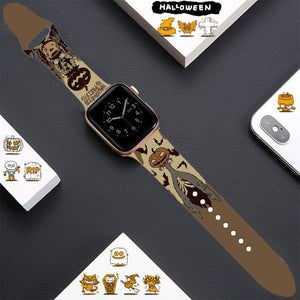 Cartoon Strap For Apple Watch Band 40mm 44mm Printing Silicone Bracelet For Iwatch Series 7 6 SE 5 4 3 Accessories 41mm 45mm