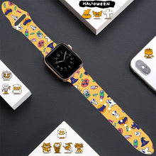 Load image into Gallery viewer, Cartoon Strap For Apple Watch Band 40mm 44mm Printing Silicone Bracelet For Iwatch Series 7 6 SE 5 4 3 Accessories 41mm 45mm
