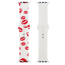 Load image into Gallery viewer, Printed Strap For Apple Watch band 44mm 40mm iwatch 42mm 38mm correa Silicone women bracelet for apple Watch SE 5 4 3 series 6

