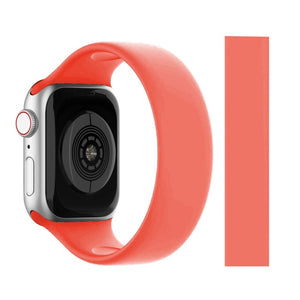 Solo Loop for Apple Watch Strap 44mm 40mm 45mm 41mm 38mm 42mm Elastic Silicone watchband bracelet iWatch serie 6 5/4/3 SE 7 Band