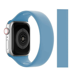 Solo Loop for Apple Watch Strap 44mm 40mm 45mm 41mm 38mm 42mm Elastic Silicone watchband bracelet iWatch serie 6 5/4/3 SE 7 Band
