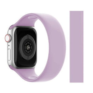 Solo Loop for Apple Watch Strap 44mm 40mm 45mm 41mm 38mm 42mm Elastic Silicone watchband bracelet iWatch serie 6 5/4/3 SE 7 Band