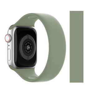 Solo Loop for Apple Watch Strap 44mm 40mm 45mm 41mm 38mm 42mm Elastic Silicone watchband bracelet iWatch serie 6 5/4/3 SE 7 Band