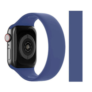 Solo Loop for Apple Watch Strap 44mm 40mm 45mm 41mm 38mm 42mm Elastic Silicone watchband bracelet iWatch serie 6 5/4/3 SE 7 Band
